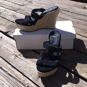 UGG Tawnie suede wedges